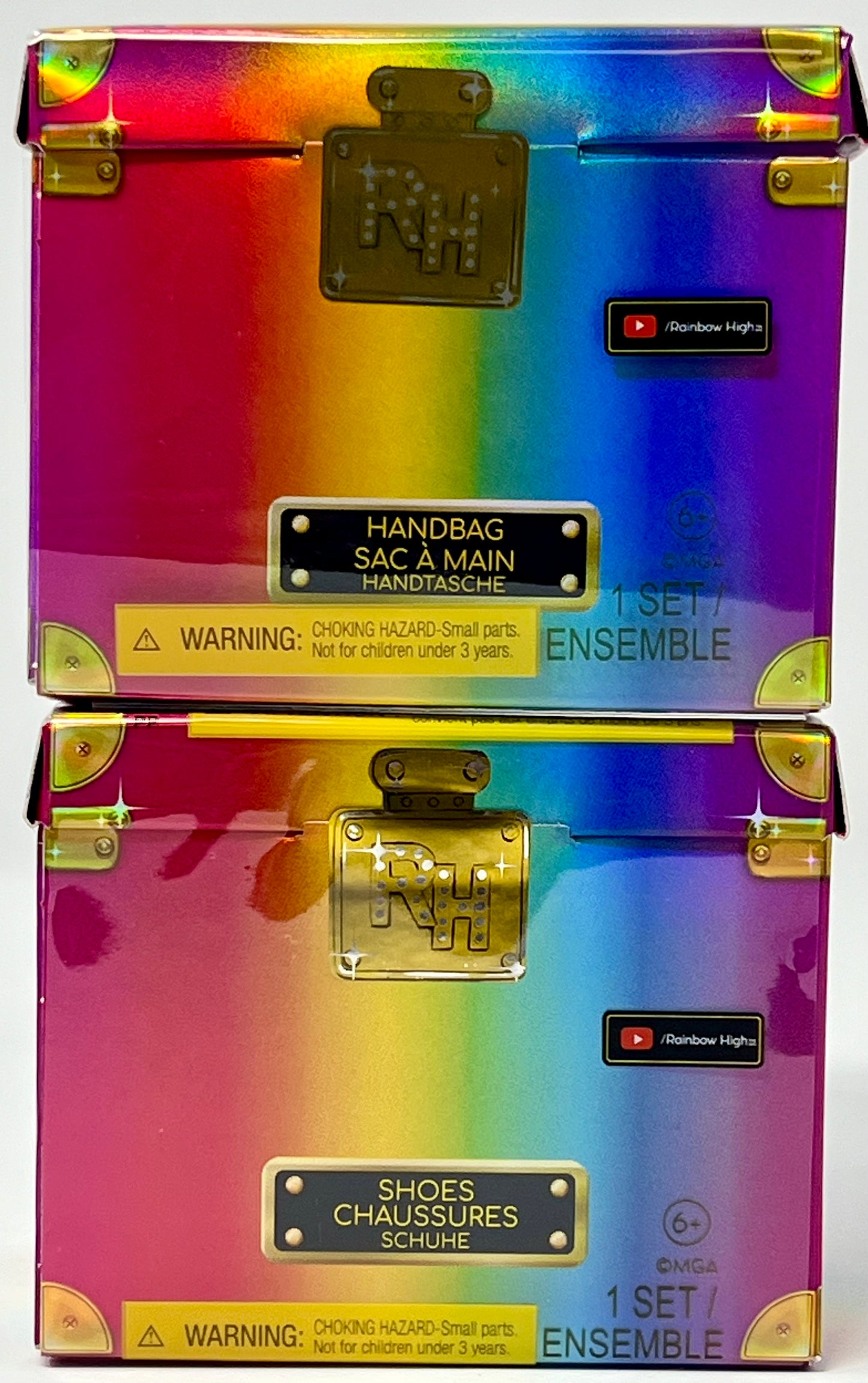 Set #1 Rainbow High Mini Accessories Studio Shoes & Handbag