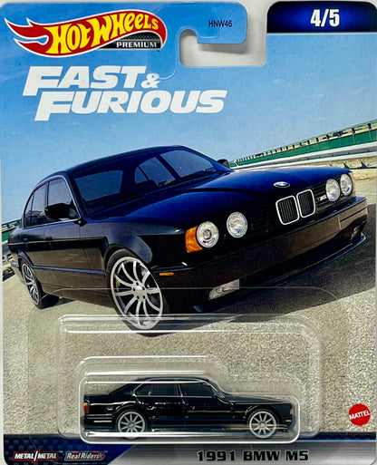 2023 Hot Wheels Fast & Furious Premium #4 Black 1991 BMW M5