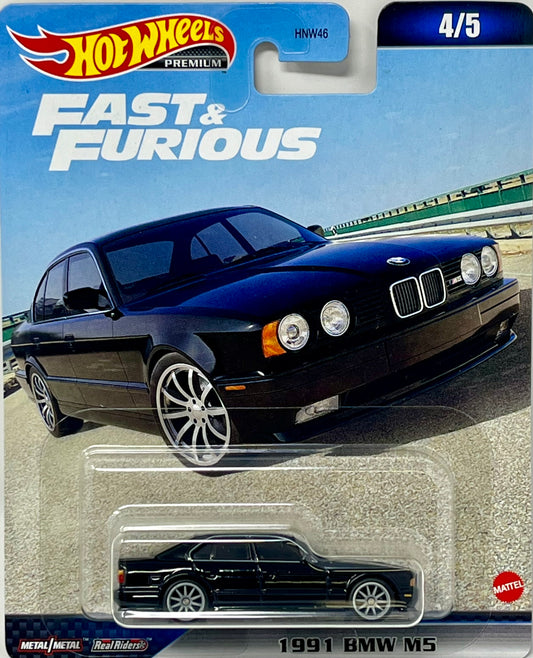 2023 Hot Wheels Fast & Furious Premium #4 Black 1991 BMW M5