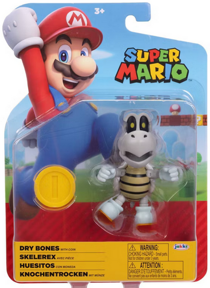 Nintendo Super Mario Dry Bones with Coin Figure