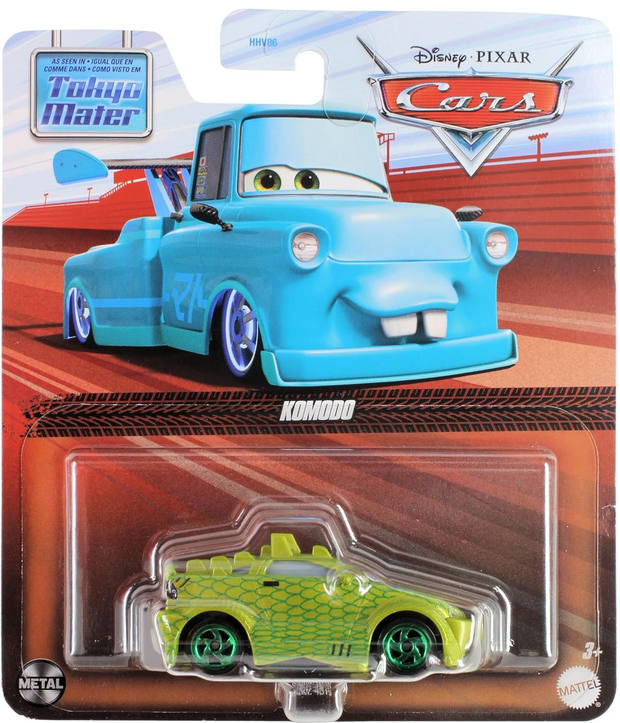Disney Cars Toys 2024 Mattel 1:55 Scale Diecast Tokyo Mater Series Komodo