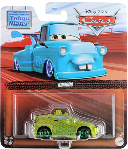Disney Cars Toys 2024 Mattel 1:55 Scale Diecast Tokyo Mater Series Komodo