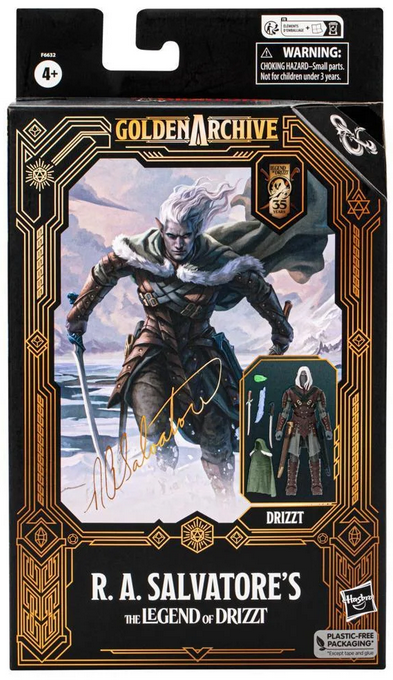 Dungeons & Dragons Collectible Drizzt Action Figures, Plastic Multicolor, 1.9x 10.5x 5.9 Inches, 0.483 lb