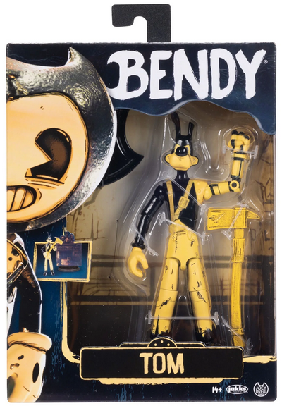 Bendy 5 inch Action Figure Tom with 14 Points of Articulation and Axe Accessory