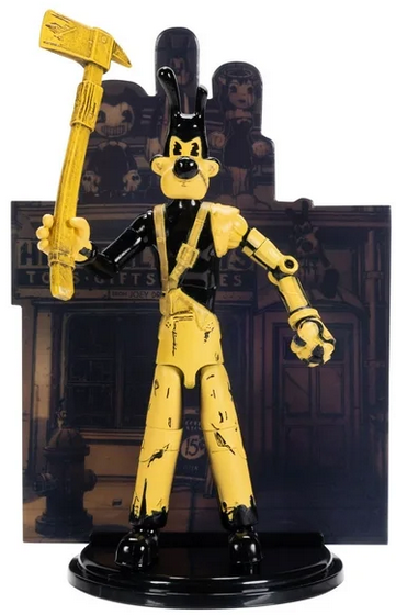 Bendy 5 inch Action Figure Tom with 14 Points of Articulation and Axe Accessory