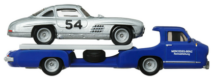 Hot Wheels Team Transport 55' Mercedes-benz Blaues Wunder