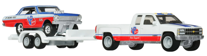 Hot Wheels Team Transport Truck '63 Chevy Nova '88 Chevy Silverado 3500