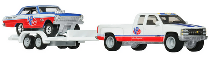 Hot Wheels Team Transport Truck '63 Chevy Nova '88 Chevy Silverado 3500