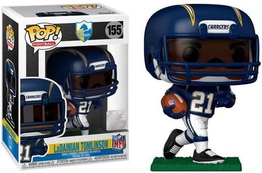 POP Football Legends: Chargers - LaDainian Tomlinson Funko Vinyl Figure Multicolor, 3.75 inches