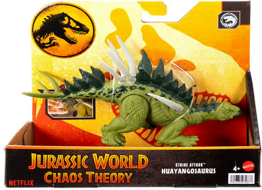 Jurassic World Strike Attack Huayangosaurus Dinosaur Toy, Single Strike Action, Authentic & Posable