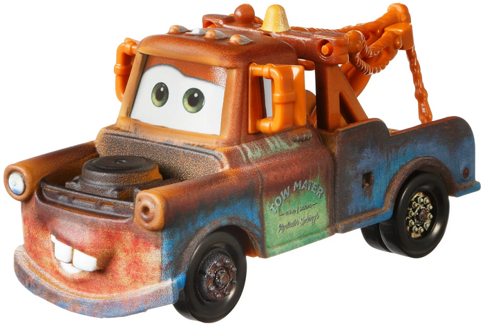 Disney Pixar Cars Mater and Lightning McQueen 2-Pack Collection, 1:55 Scale Die-Cast Vehicles