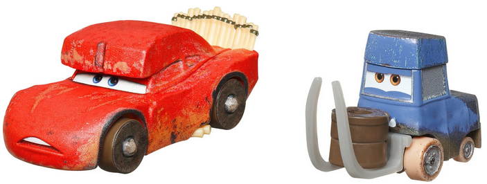 Disney Pixar Cars Cave Lightning McQueen  and Pitstoposaurus 2-Pack Collection, 1:55 Scale Die-Cast Vehicles