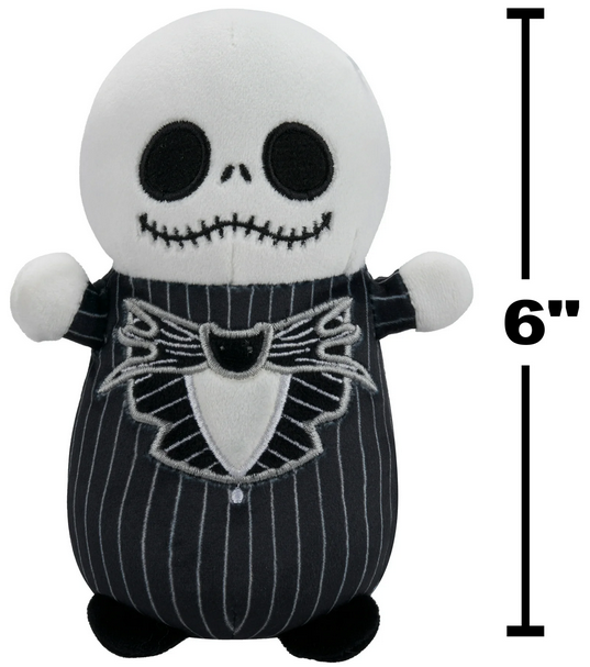 Squishmallows Original Nightmare Before Christmas Jack Skellington - 6 inch HugMees - Child's Ultra Soft Stuffed Plush Toy