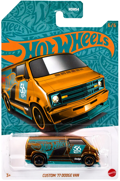 Hot Wheels Custom '77 Dodge Van Pearl And Chrome