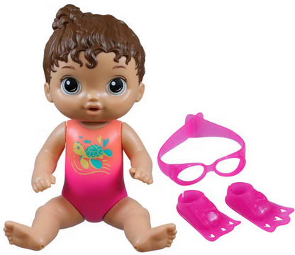 Baby Alive Sunny Swimmer Doll (Brown Hair)