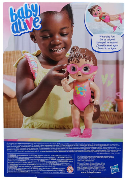Baby Alive Sunny Swimmer Doll (Brown Hair)
