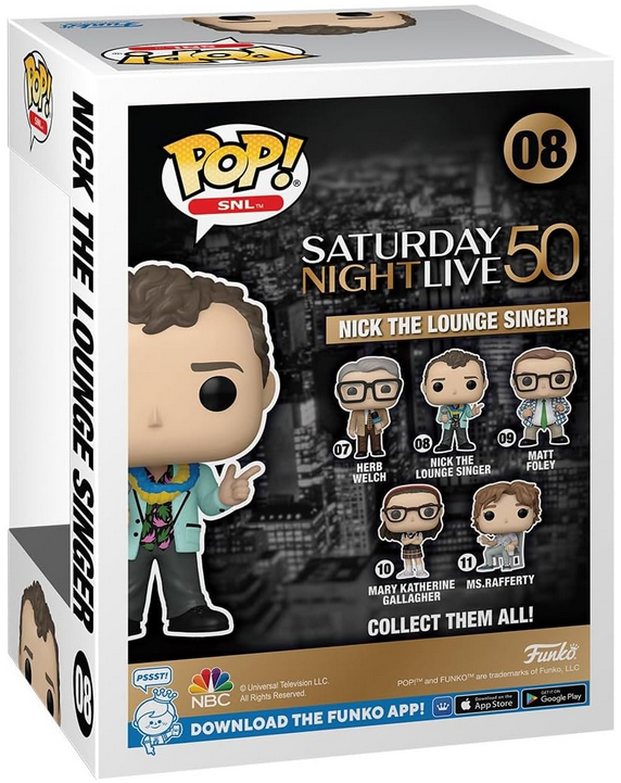 Funko Pop! SNL: Saturday Night Live 50th Anniversary - Nick The Lounge Singer with Protector
