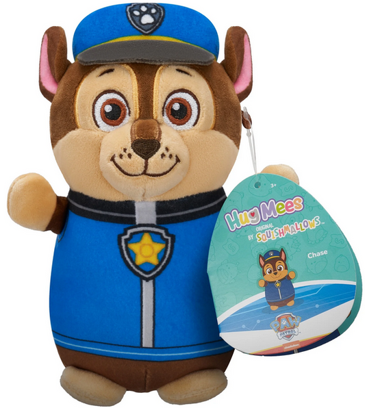 Squishmallows Original Paw Patrol 6 inch Chase HugMees - Child's Ultra Soft Stuffed Plush Toy