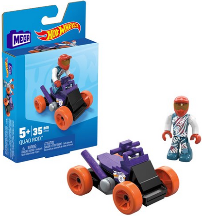 Hot Wheels MEGA Quad Rod 35 Pieces 5 Years and up