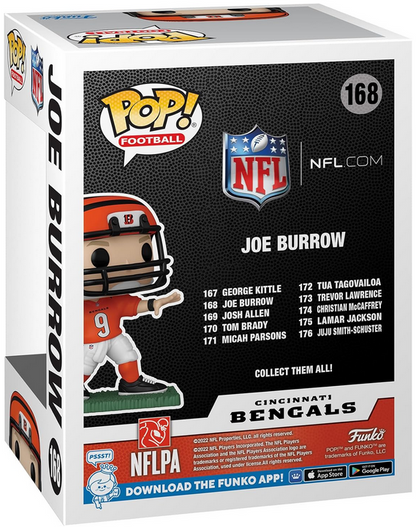 Joe Burrow (Cincinnati Bengals) Funko Pop! NFL Series 9 with Protector