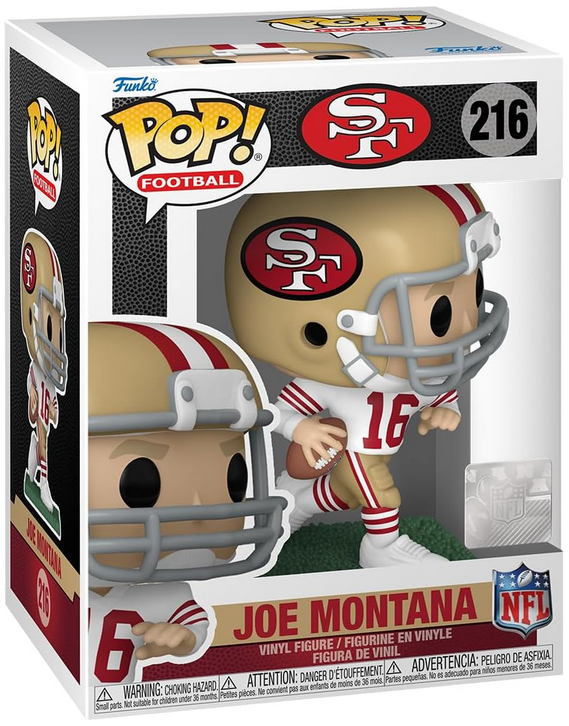 Funko Pop! NFL: Legends Joe Montana (Away) with Protector