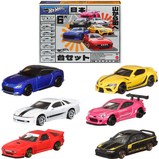 Hot Wheels Set of 6 Japanese Vehicles