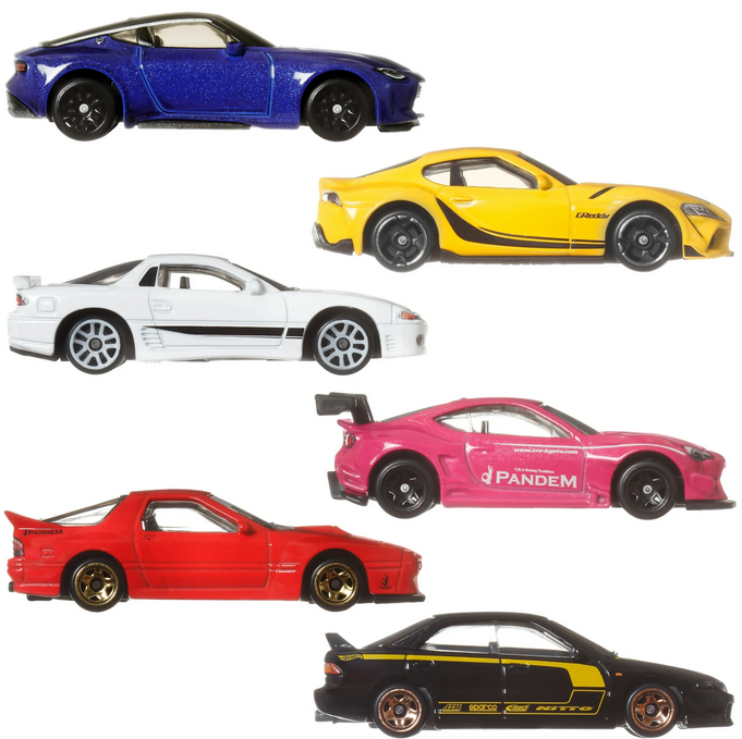Hot Wheels Set of 6 Japanese Vehicles