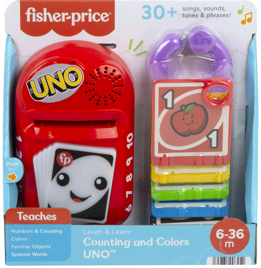 Fisher-Price Laugh & Learn Counting and Colors UNO Electronic Learning Toy for Infants