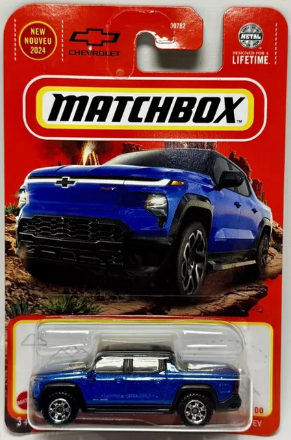 Matchbox 2024 Chevrolet Silverado EV Pickup Truck Blue