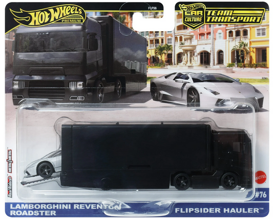 Hot Wheels Team Transport Pack Lamborghini reventon Roadster Flipside Hauler