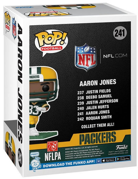 FUNKO POP! NFL: Packers - Aaron Jones with Protector