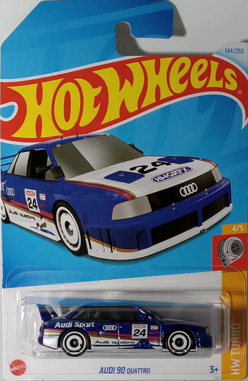 Hot Wheels Blue/White Audi 90 Quattro HW Turbo 4/5
