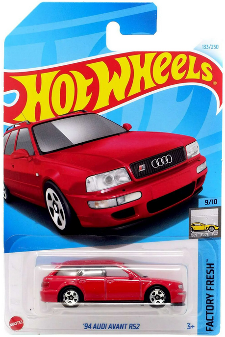Hot Wheels Factory Fresh '94 Audi Avant RS2 Red 133/250 Factory Fresh 9/10