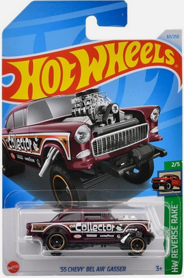 Hot Wheels '55 Chevy Bel Air Gasser Maroon