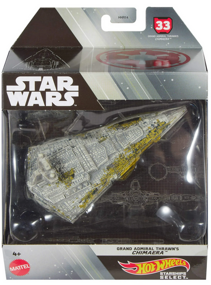 Hot Wheels Star Wars grand Admiral Thrawn's Starships Select Premium Replica
