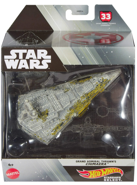 Hot Wheels Star Wars grand Admiral Thrawn's Starships Select Premium Replica