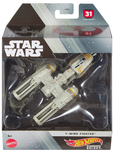 Hot Wheels Star Wars Y-Wing Fighter Starship Select