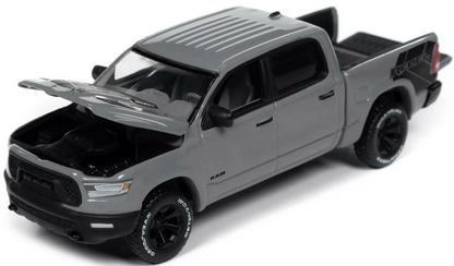 2023 Ram 1500 Rebel Lunar Edition Pickup Truck Ceramic Gray "Muscle Trucks" Series 1/64 Diecast Model Car by Auto World