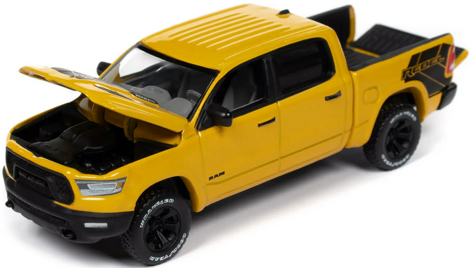 2023 Ram 1500 Rebel Havoc Edition Pickup Truck Baja Yellow "Muscle Trucks" Series 1/64 Diecast Model Car by Auto World