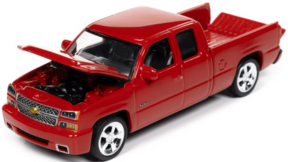 2006 Chevrolet Silverado SS Pickup Truck Victory Red "Muscle Trucks" Series 1/64 Diecast Model Car by Auto World
