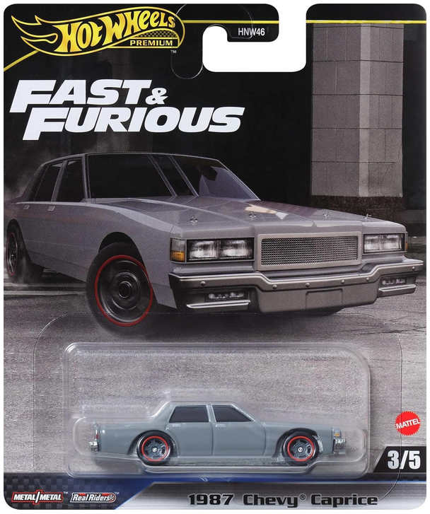 Hot Wheels Premium 1987 Chevy Caprice Fast & Furious3/5 Metal/meal Real Riders