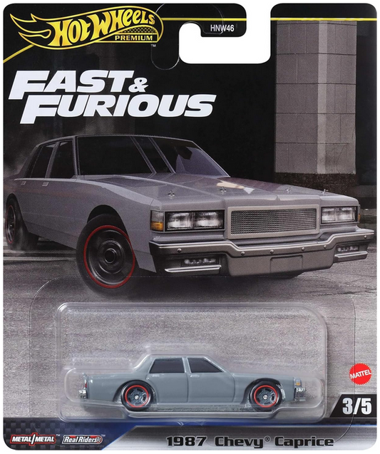Hot Wheels Premium 1987 Chevy Caprice Fast & Furious3/5 Metal/meal Real Riders