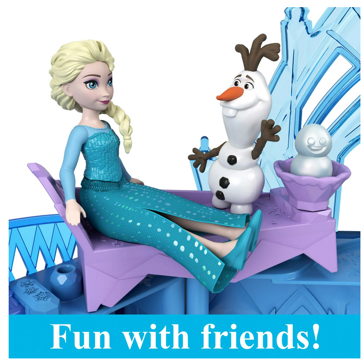 Disney Frozen Storytime Stackers Princess Elsa's Ice Palace, Doll House Playset with Small Doll