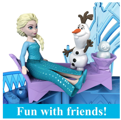Disney Frozen Storytime Stackers Princess Elsa's Ice Palace, Doll House Playset with Small Doll