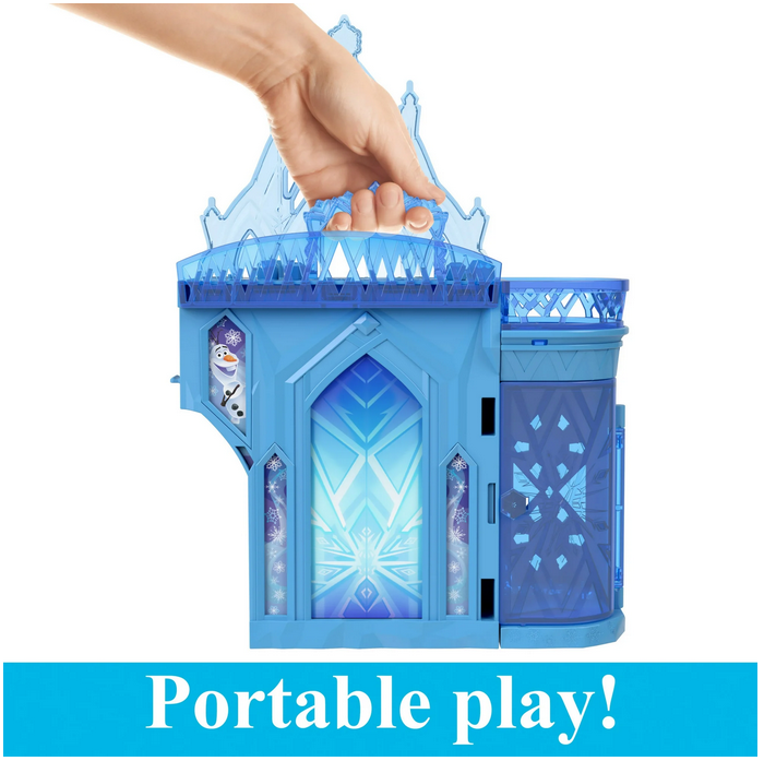 Disney Frozen Storytime Stackers Princess Elsa's Ice Palace, Doll House Playset with Small Doll