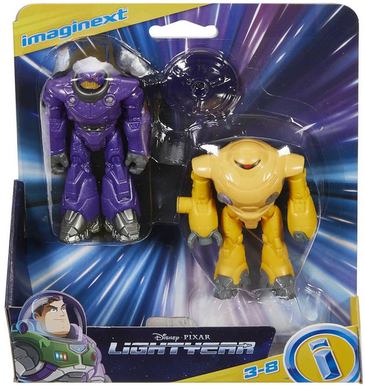Disney and Pixar Lightyear, Imaginext Zurg & Zyclops Poseable Figure Set, 3-Piece Preschool Toys