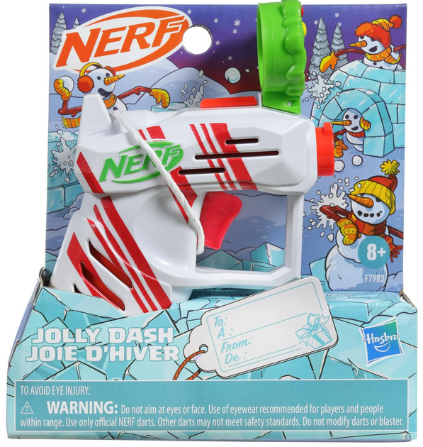 Nerf Elite 2.0 Jolly Dash Dart Blaster and 2 Nerf Elite Darts, Pull Down Priming