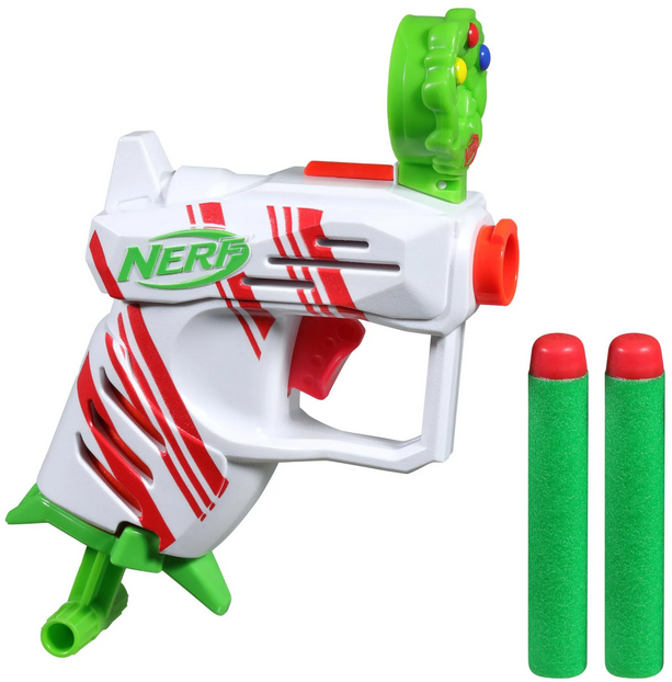 Nerf Elite 2.0 Jolly Dash Dart Blaster and 2 Nerf Elite Darts, Pull Down Priming
