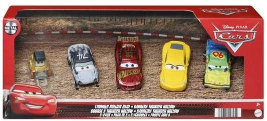 Disney Pixar Cars 3 Vehicle 5-Pack of Toy Cars, Thunder Hollow Race
