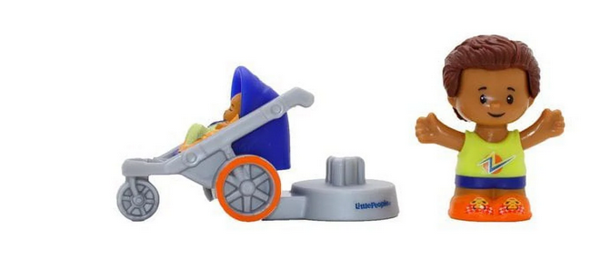Little People Boy and Stroller